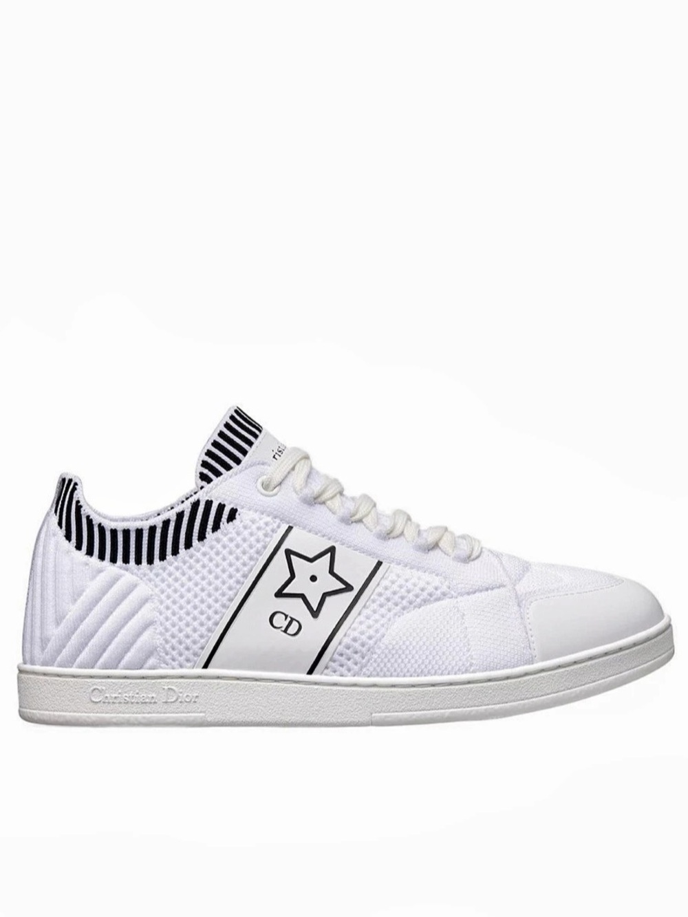 Brand new Authentic Christian Dior Star Sneakers White & Black EU 38 NWT
